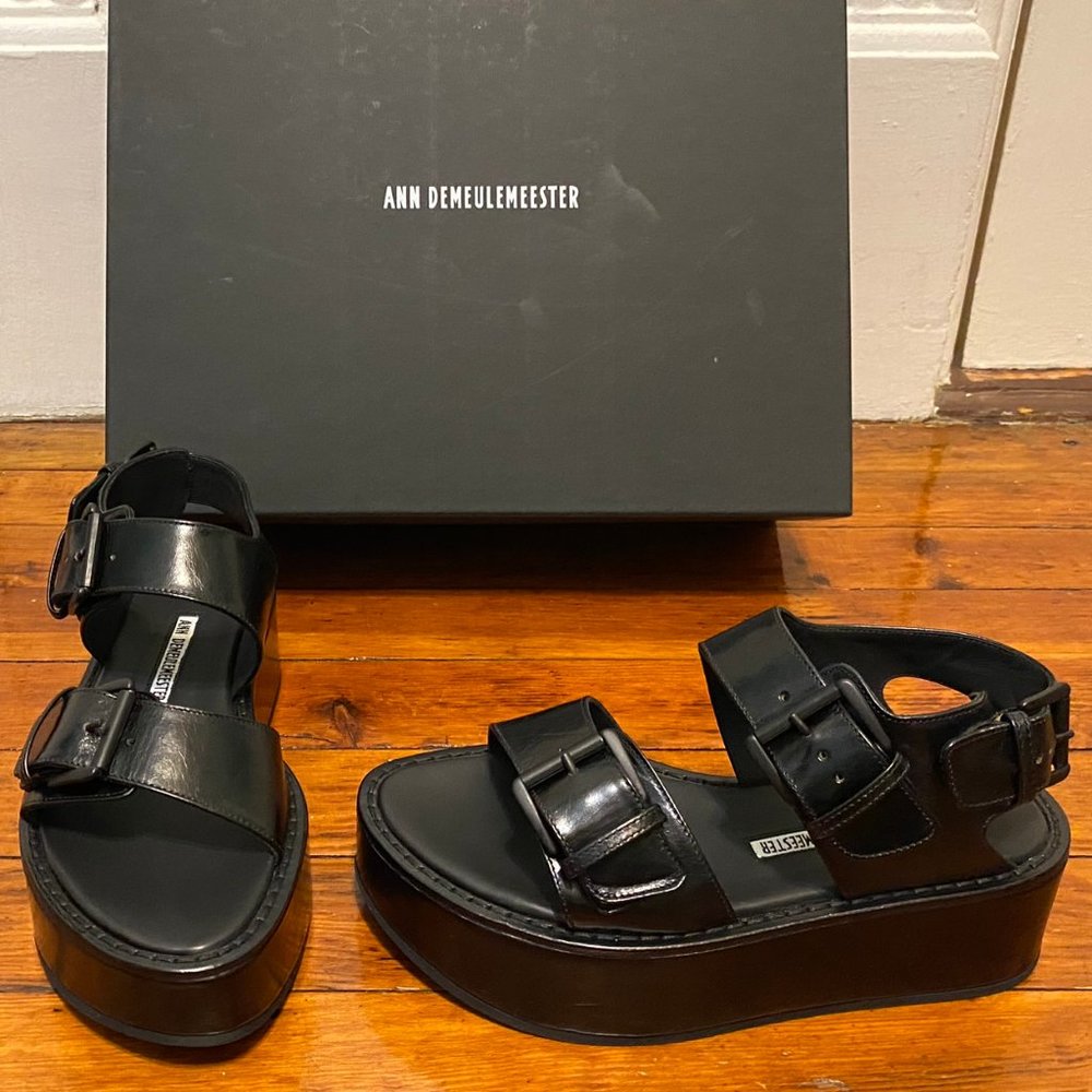New ANN DEMEULEMEESTER Platform Sandals (fits 5/6) - Picture 2 of 10
